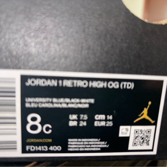 Jordan 1 high toddler - Picture 3 of 3